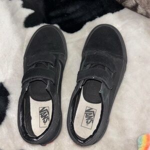 Vans Black Velcro Shoes